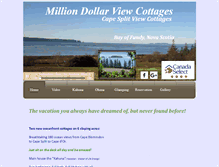 Tablet Screenshot of milliondollarviewcottages.com